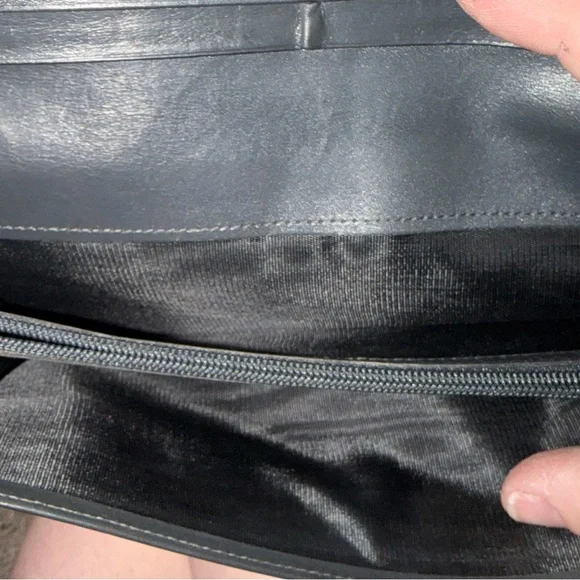 Prada Charcoal Leather Wallet - Picture 5 of 6